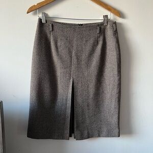 Judith & Charles 100 % Wool Center Slit Pencil Skirt